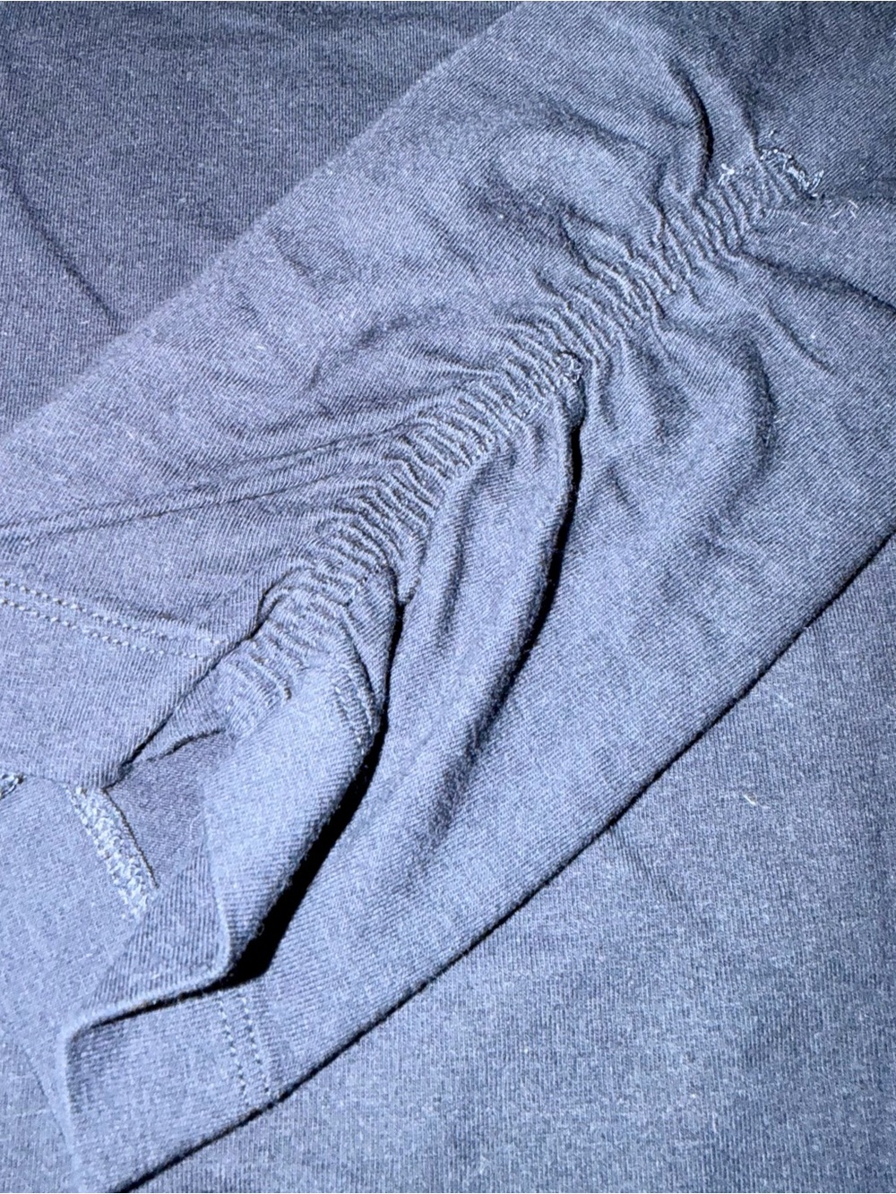 Old Navy - XL Navy Blue Ruched Cotton Leggings